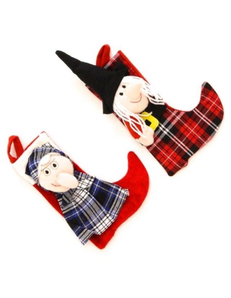 Calza Befana con Befana 3D applicata DUEBOC738 Futurart | Futurartshop.com