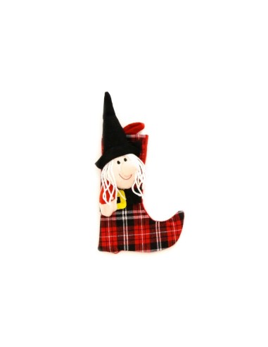 Calza Befana con Befana 3D applicata DUEBOC738 Futurart | Futurartshop.com
