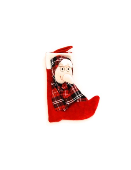 Calza Befana con Befana 3D applicata DUEBOC738 Futurart | Futurartshop.com