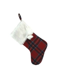 Calza Befana stile scozzese 50 cm DUEJXF7184A Futurart | Futurartshop.com