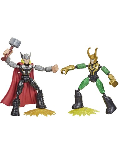 Avengers Thor vs Loki bend and fle personaggi HASF02455L00 Hasbro | Futurartshop.com