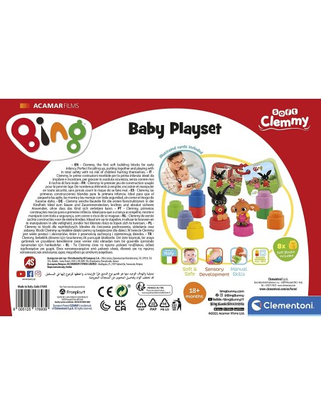 Bing baby playset with 8 pieces CLE17693 Clementoni | Futurartshop.com