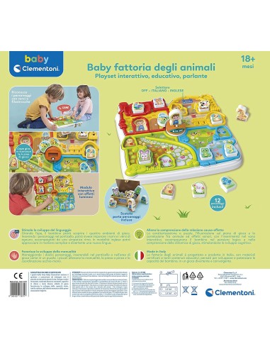 Baby Animal Farm-electronic game CLE17671 Clementoni | Futurartshop.com