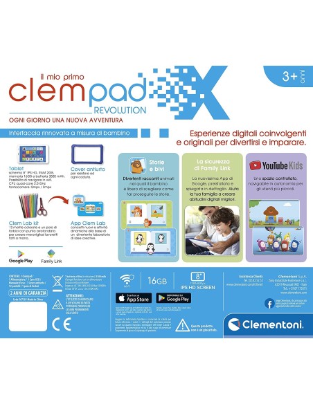 My first Clempad Revolution 8 inches CLE16730 Clementoni | Futurartshop.com