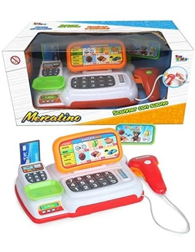 Cash register with scanner and sounds TOY27254 Toys Garden | Futurartshop.com