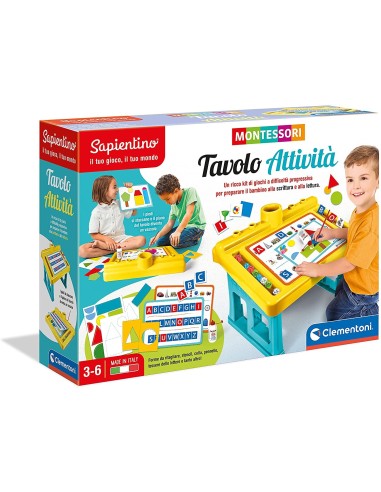 Tavolo attività metodo Montessori CLE16340 Clementoni | Futurartshop.com