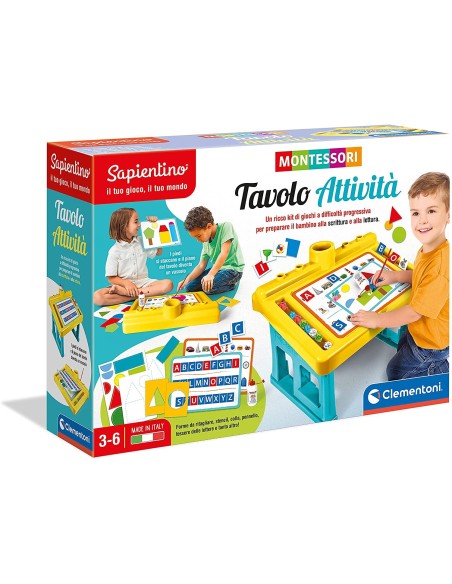Tavolo attività metodo Montessori CLE16340 Clementoni | Futurartshop.com