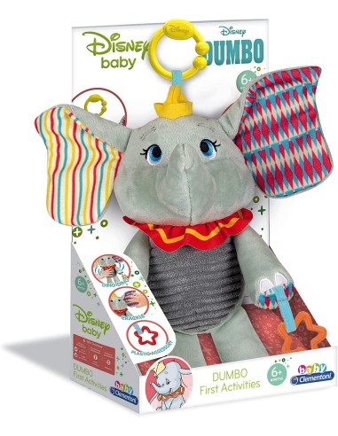 Peluche Dumbo Prime attività baby CLE17297 Clementoni | Futurartshop.com