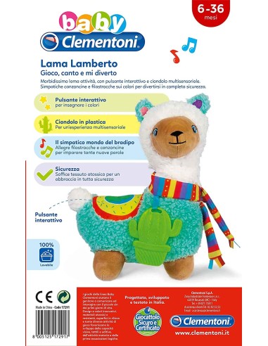 Plush Lamberto Blade-play singing and having fun CLE17291 Clementoni | Futurartshop.com