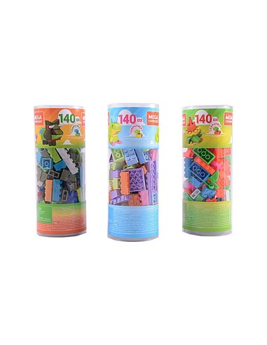 Mega Construx - Tubo Costruzioni con 140 pezzi in 3 modelli MATGVM52 Mattel | Futurartshop.com