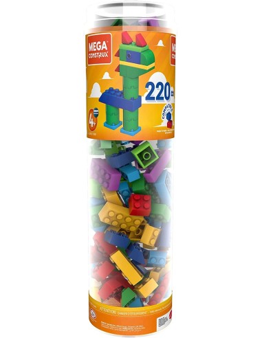 Mega constru larg large-construction tube with 220 pieces MATGVM51 Mattel | Futurartshop.com