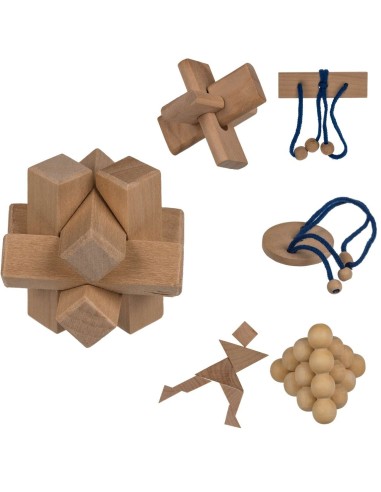 Giochi d'abilità Puzzle in legno - 6 modelli OTB76/6184 Out of The Blue | Futurartshop.com