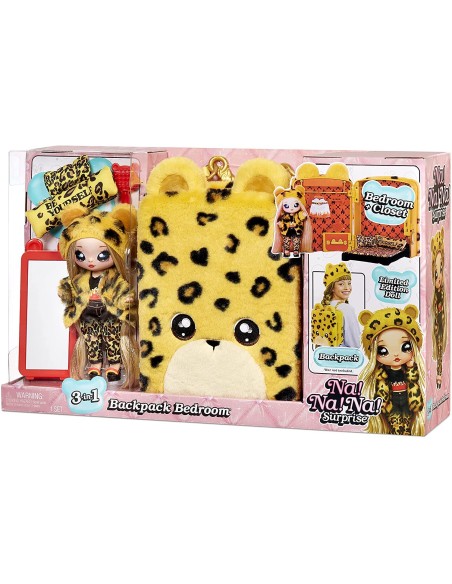 Na Na Na Surprise JENNEL Jaguar Zainetto 3 in 1 con bambola e camera da letto GIO575696EUC MGA | Futurartshop.com