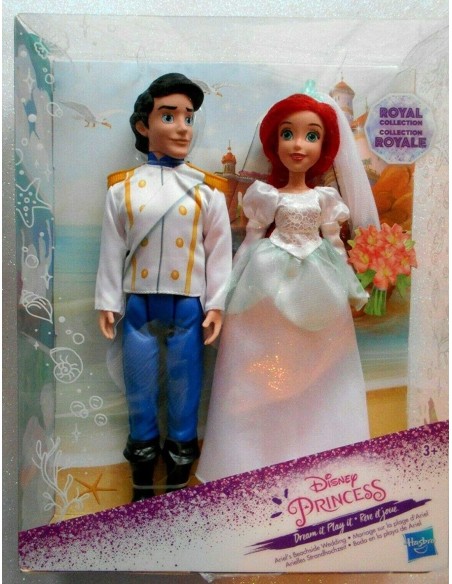Disne matrimonio Princess Ariel wedding with Prince GEFE2712 Hasbro | Futurartshop.com
