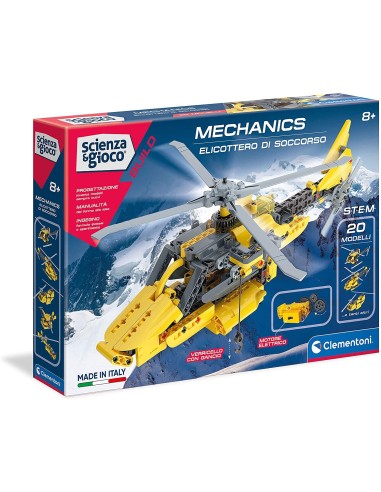 Science and game-Mechanics Helicopter Rescue CLE19176 Clementoni | Futurartshop.com
