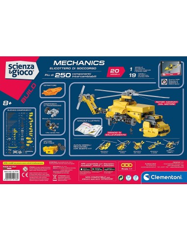 Scienza e Gioco - Mechanics Elicottero di soccorso CLE19176 Clementoni | Futurartshop.com