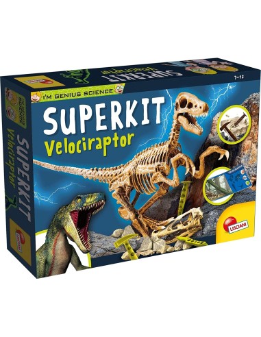 I'm a Genius - Velociraptor Super digging kit LIS80632 Lisciani | Futurartshop.com