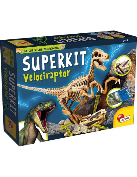 I'm a Genius - Velociraptor Super digging kit LIS80632 Lisciani | Futurartshop.com