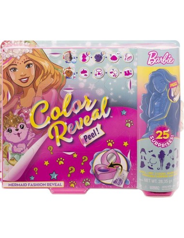 Barbie Color Reveal Peel Mermaid with 25 surprises FICGXV93 Mattel | Futurartshop.com