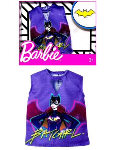 Barbie Camiseta de punto Batgirl FICFLP40/FXJ83 Mattel- Futurartshop.com