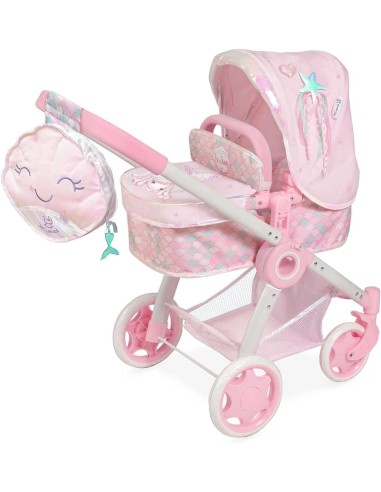 Carrozzina 3 in1 pieghevole design sirena KRE80541 Kreativa | Futurartshop.com