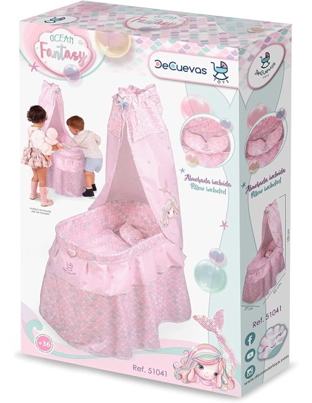 Mermaid design canopy crib China manufacturer KRE51041 Kreativa | Futurartshop.com
