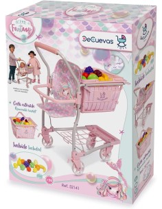 Shopping cart with baby carrier mermaid design KRE52141 Kreativa | Futurartshop.com