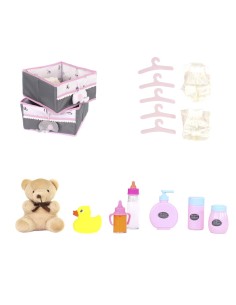 Wooden wardrobe with changing table and accessories KRE54835 Kreativa | Futurartshop.com 2