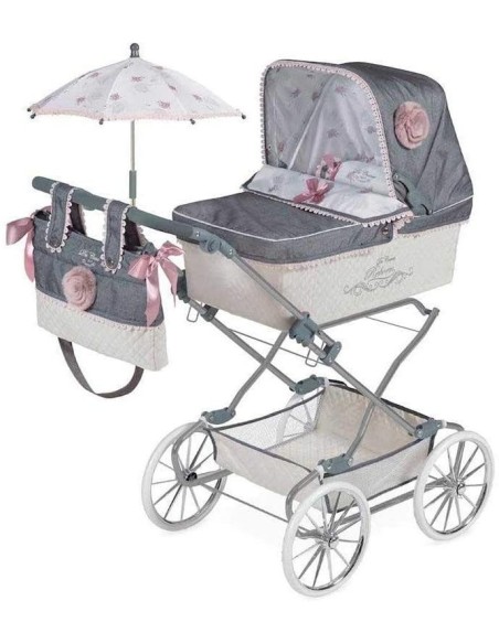 Carrozzina reborn con borsa e parasole KRE82031 Kreativa | Futurartshop.com