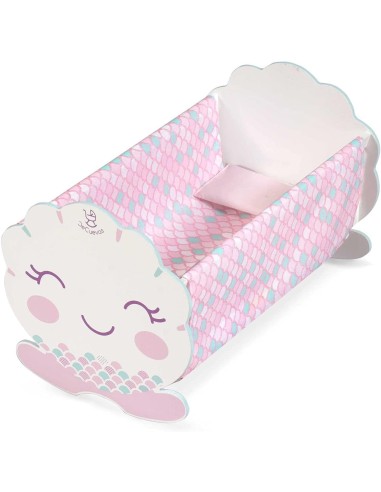 Culla in legno per bambole design sirena KRE55141 Kreativa | Futurartshop.com