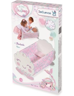 Wooden baby crib for mermaid design dolls China manufacturer KRE55141 Kreativa | Futurartshop.com