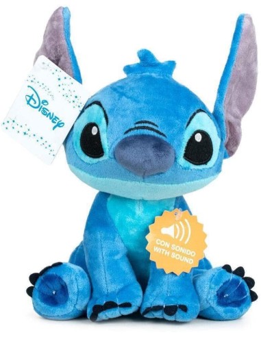 Stitch plush sitting with sounds 20cm PTS760019988 Futurart | Futurartshop.com