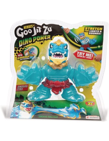 Goo Jit Zu-Dino Tyro power super elastic 20cm GRAGJT18000 Grandi giochi | Futurartshop.com