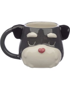 Shnauzer dog head shape ceramic mug-300ml PUCMUG372 Futurart | Futurartshop.com