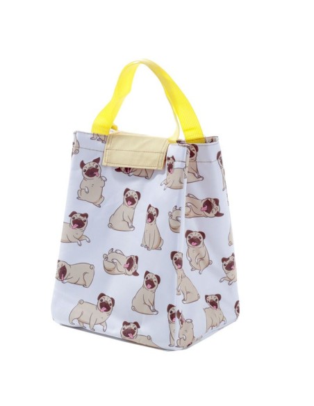 Pug thermal bag with snap closure PUCCOOLB80 Futurart | Futurartshop.com