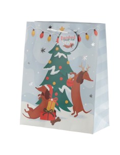 Christmas gift envelope with dachshunds PUCXGBAG68A Futurart | Futurartshop.com