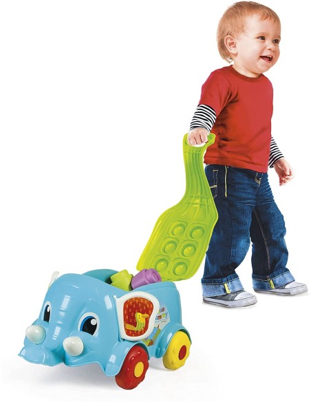 Soft Clemmy - Elefantino Carrettino CLE17697 Clementoni | Futurartshop.com