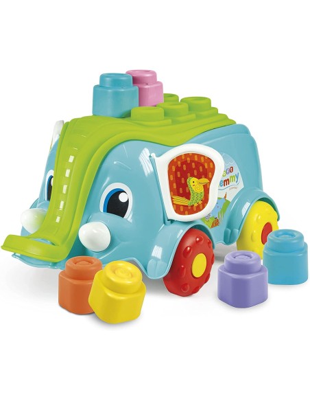 Soft Clemmy - Elefantino Carrettino CLE17697 Clementoni | Futurartshop.com