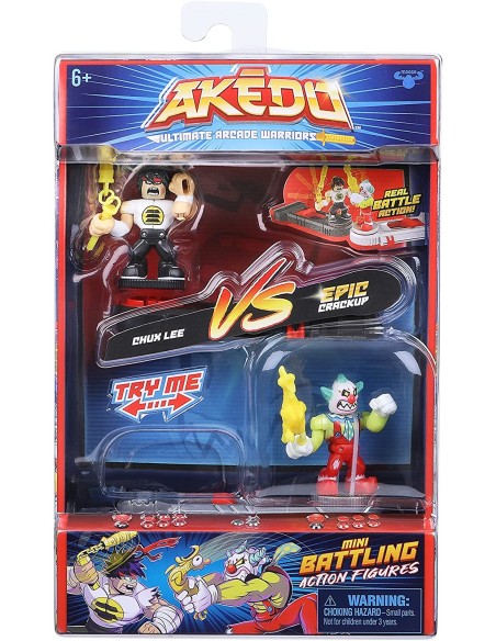 Akedo Ultimate Arcade Warriors-pack of 2 assorted characters GIOAKE01000 Giochi Preziosi | Futurartshop.com