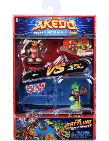 Akedo Ultimate Arcade Warriors - confezione 2 personaggi assortiti GIOAKE01000 Giochi Preziosi | Futurartshop.com