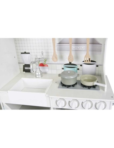 Cucina in legno multifunzione con accessori 103 cm TEO40606 Teorema | Futurartshop.com