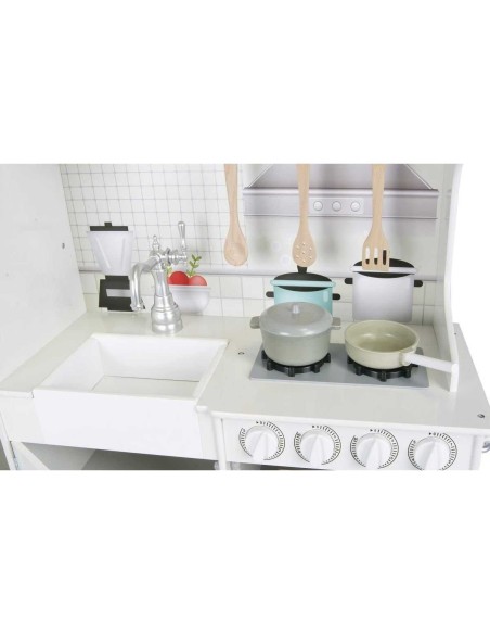 Cucina in legno multifunzione con accessori 103 cm TEO40606 Teorema | Futurartshop.com