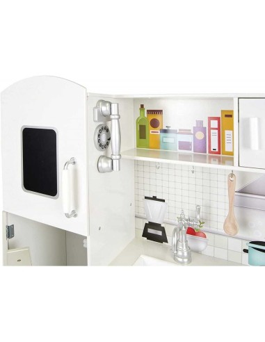Cucina in legno multifunzione con accessori 103 cm TEO40606 Teorema | Futurartshop.com