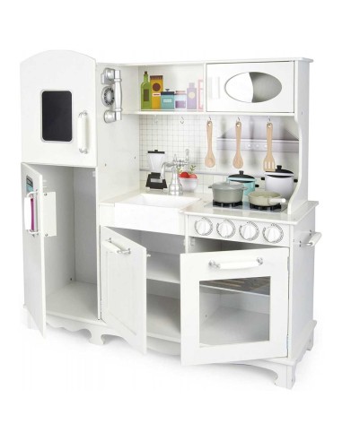 Cucina in legno multifunzione con accessori 103 cm TEO40606 Teorema | Futurartshop.com