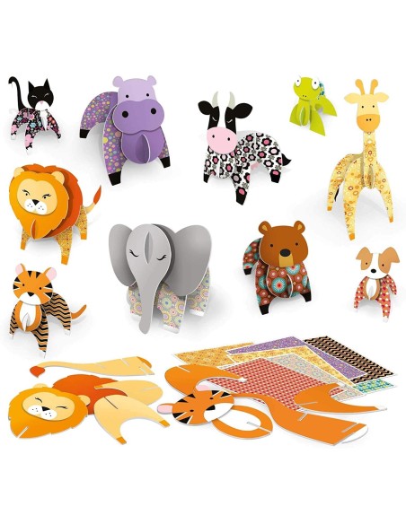 Gioco Educativo - Make 3D Animals Montessori HEAMU24704 Headu | Futurartshop.com
