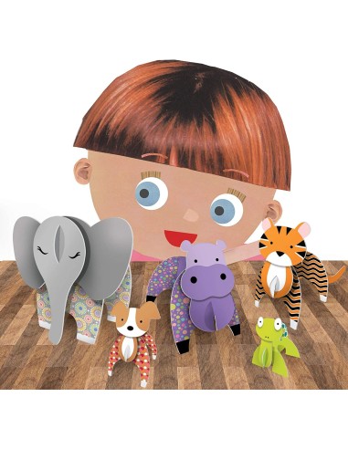 Educational game-make 3D Animals Montessori HEAMU24704 Headu | Futurartshop.com