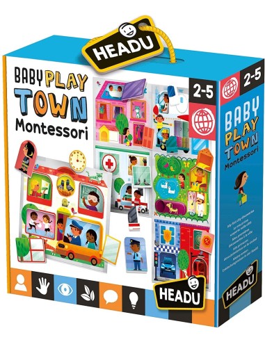 Gioco Educativo - Baby Play Town Montessori HEAMU23615 Headu | Futurartshop.com