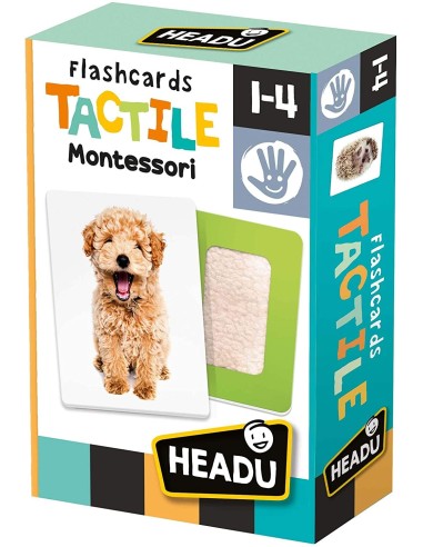 Gioco Educativo - Flashcards Tactile Montessori HEAMU23738 Headu | Futurartshop.com