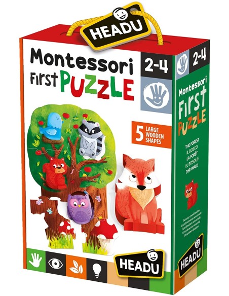 Gioco Educativo - Montessori First puzzle la Foresta HEAIT20133 Headu | Futurartshop.com