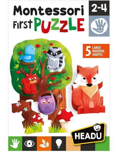 Educational game-Montessori first puzzle The Forest HEAIT20133 Headu | Futurartshop.com